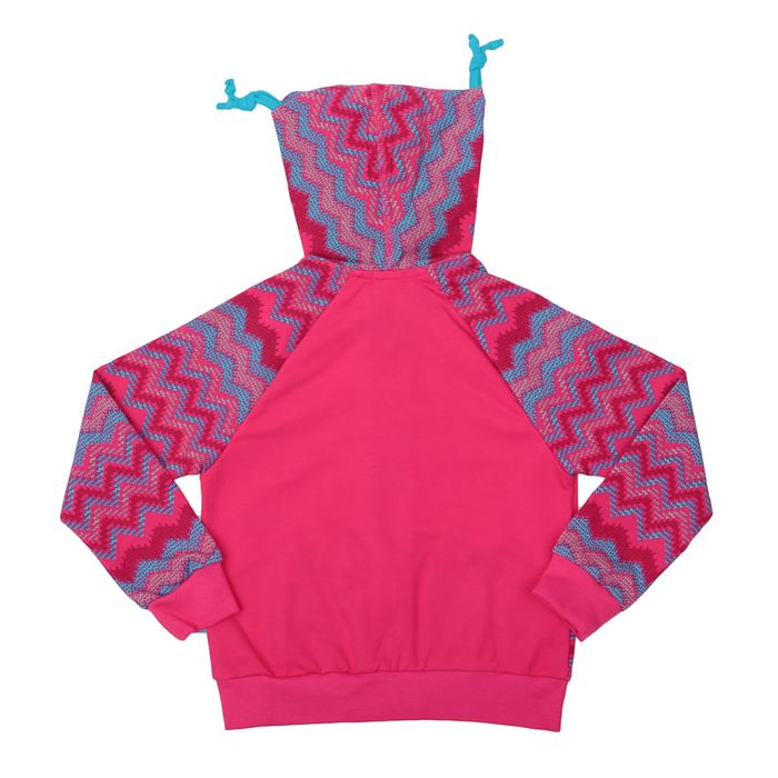 Куртка для девочки "Веселые совы", рост 110 см (56), цвет коралловый, принт орнамент (арт. ДДД920258н_Д)