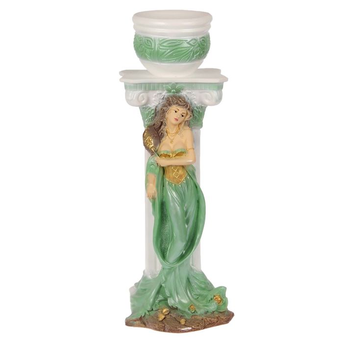 Фигурное кашпо "Марьяна" зелёное