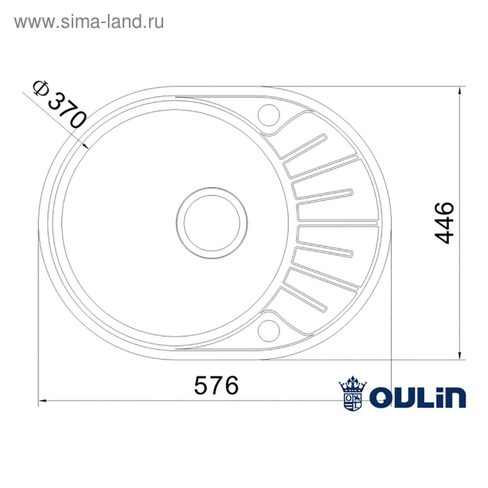 фото Мойка врезная из нержавеющей стали oulin ol-r101