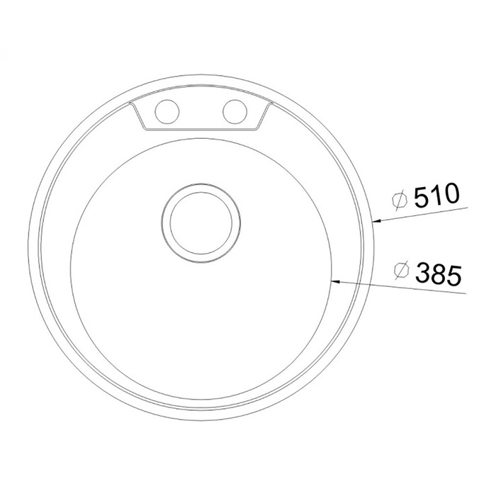 Мойка врезная из нержавеющей стали Oulin OL-R510