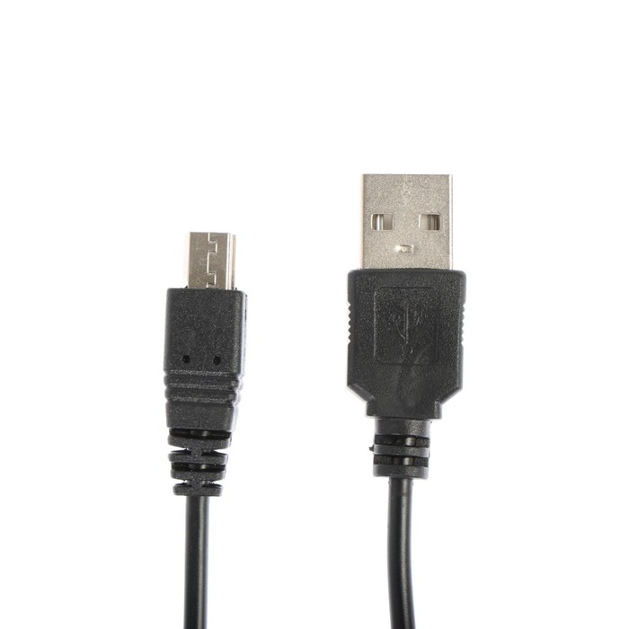 Кабель LuazON miniUSB - USB 1 А 05 м только для зарядки чёрный 51₽