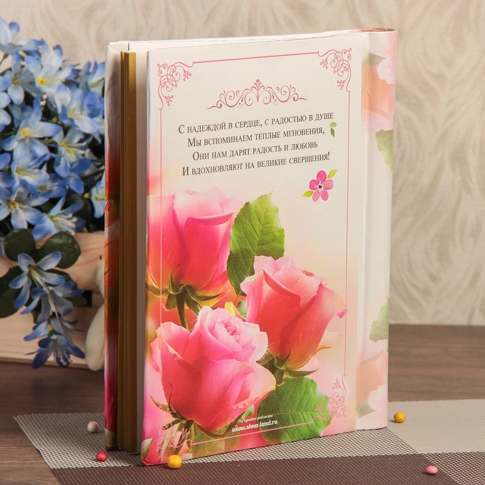 Фотоальбом "Мой фотоальбом", 20 листов, с золотой обводкой