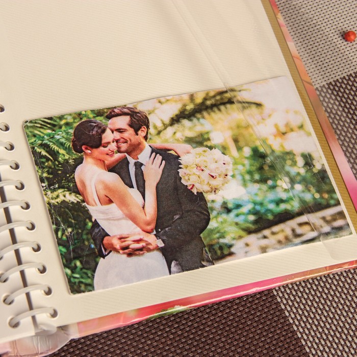 Фотоальбом "Мой фотоальбом", 20 листов, с золотой обводкой