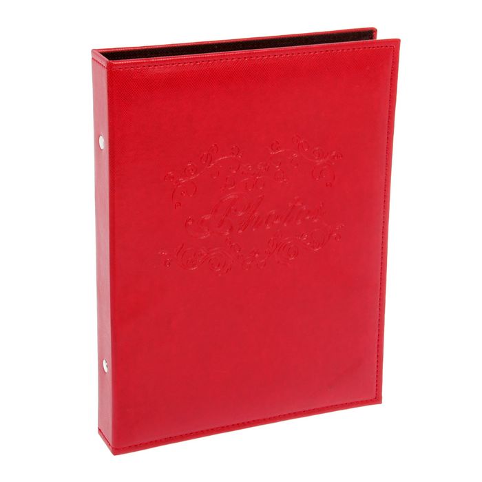 Фотоальбом "Стиль", красный, в коробке, 160 фото 10х15 см