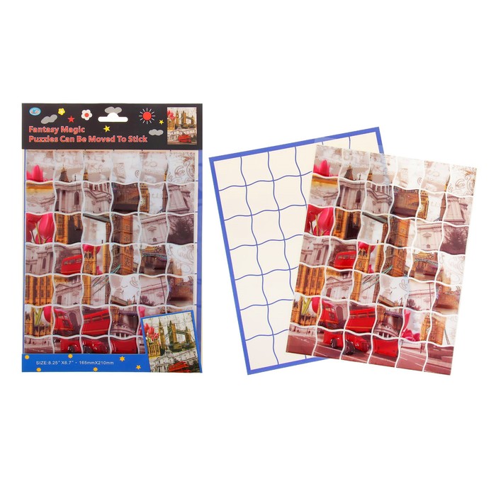 Аппликация - пазл объемными наклейками "Лондон"