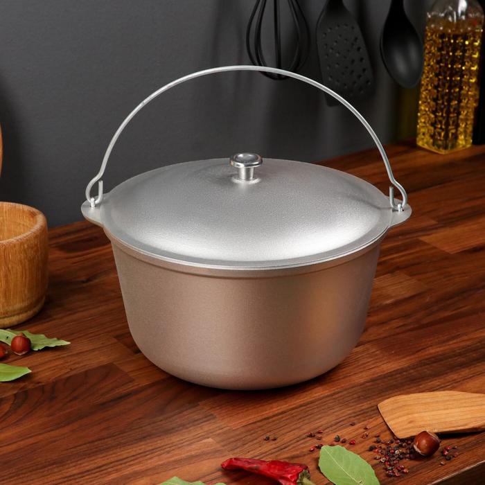 Казан "Кухонно-туристический" с дужкой, 5,5 л