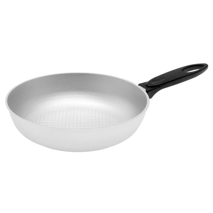 Сковорода 260 с ручкой без крышки (рифленое дно)