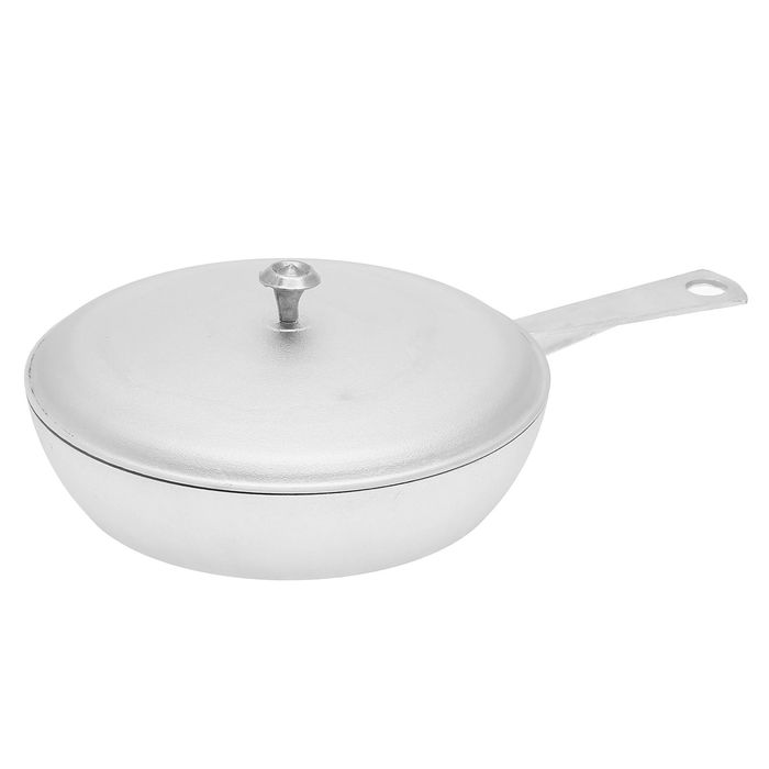 Сковорода, с крышкой, утолщенная, литая ручка, 26 см