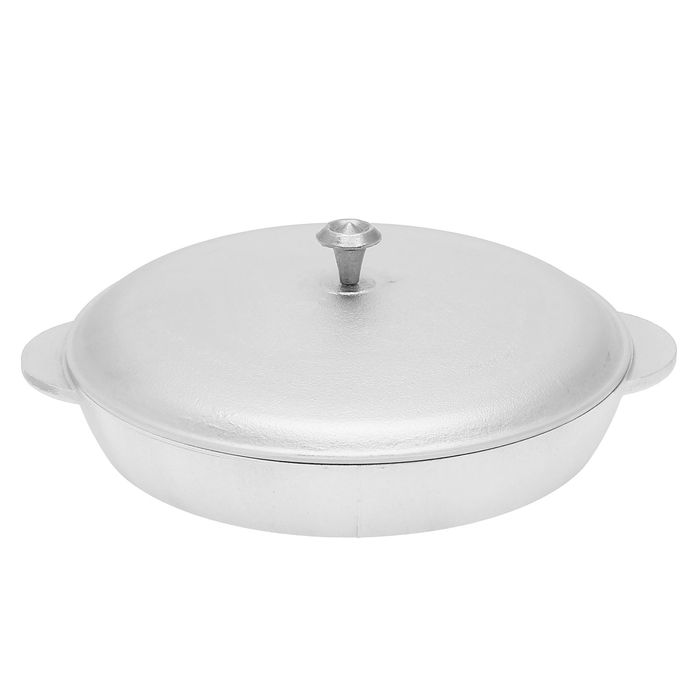 Сковорода, с крышкой, утолщенная, литые ручки, 26 см