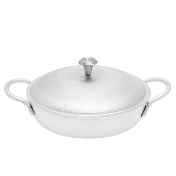 Сковорода, с крышкой, литые ручки, 20 см