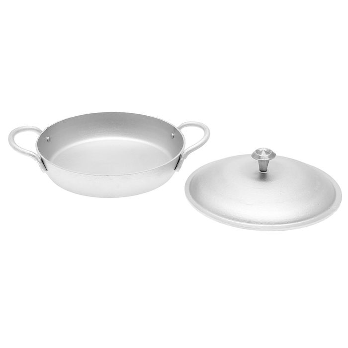 Сковорода, с крышкой, литые ручки, 20 см