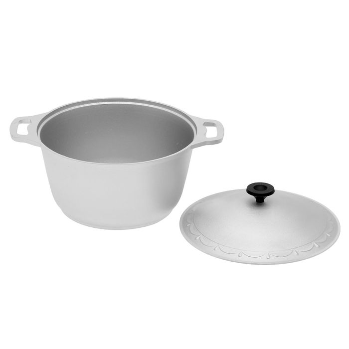 Казан "Кухонно-туристический" утолщенный, с крышкой, 6 л