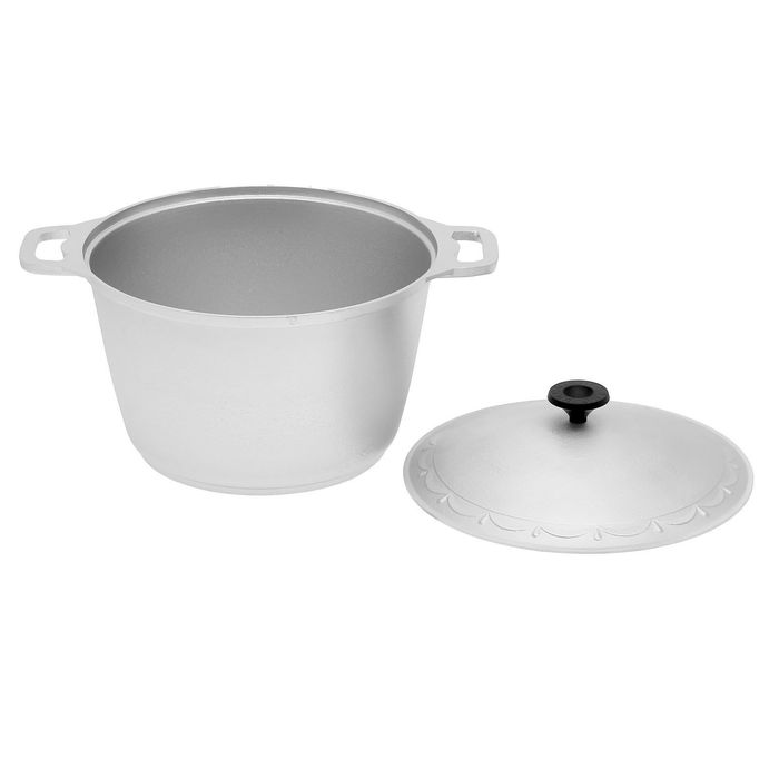 Казан "Кухонно-туристический" утолщенный, с крышкой, 8 л