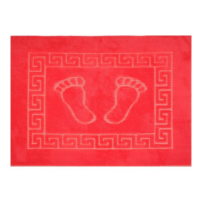 Коврик для ног прорезиненный, 50х70 см коралл  нано-микрофибра п/э100%