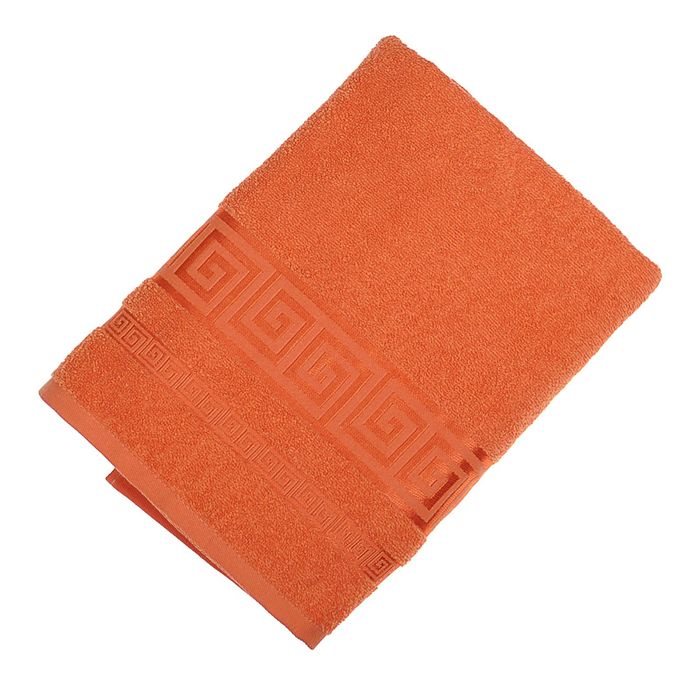 Полотенце махровое Fiesta Cotonn 70х130 см оранж 400гр/м2, хлопок 100%