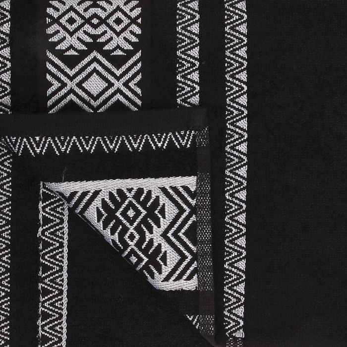 Полотенце махровое Fiesta Etnik 70*130 см антрацит 500гр/м, бамбук