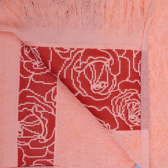 Полотенце махровое Fiesta Belvedere 70*130 см персик 500гр/м, бамбук