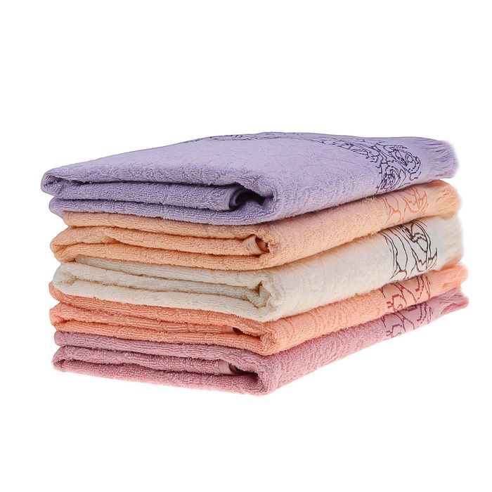 Полотенце махровое Fiesta Belvedere 70*130 см персик 500гр/м, бамбук