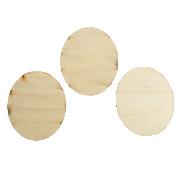 Заготовка для творчества "Овал", набор 3 шт., d=10.5 см