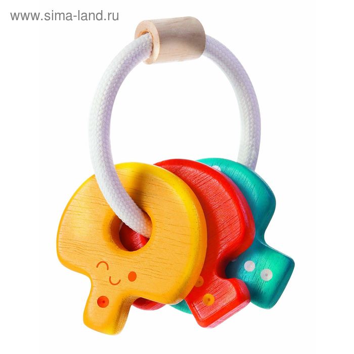 фото Музыкальная игрушка погремушка «ключи» plantoys