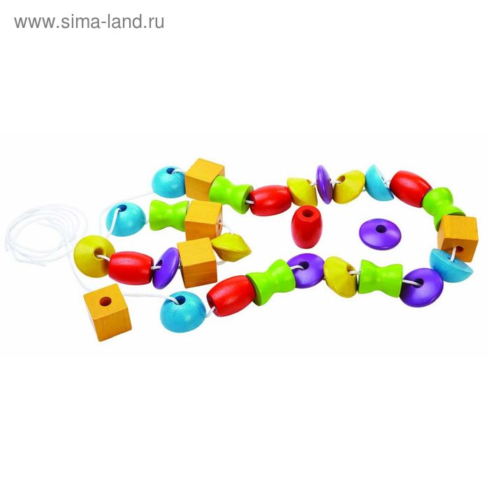 фото Шнуровка «собери бусы» plantoys