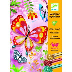 Раскраска «Блестящие бабочки»