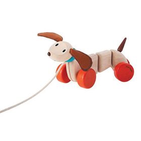 Игрушка-каталка на верёвочке «Счастливый пёс»