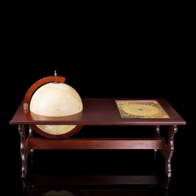 Журнальный столик с глобус-баром, d 40 см, 120 × 60 × 75 см Ош