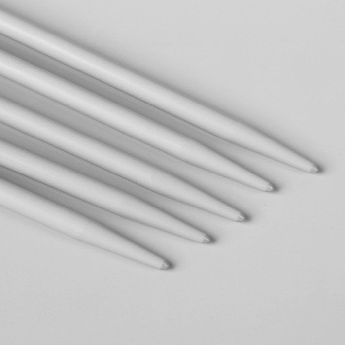Спицы для вязания, чулочные, тефлоновое покрытие, d=4мм, 20см, 5шт