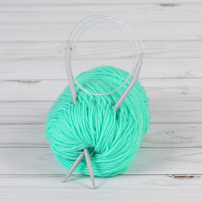 Спицы для вязания, круговые, тефлоновое покрытие, d=4,5мм, 80см