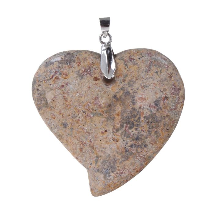 Подвеска "Яшма песочная" форма МИКС