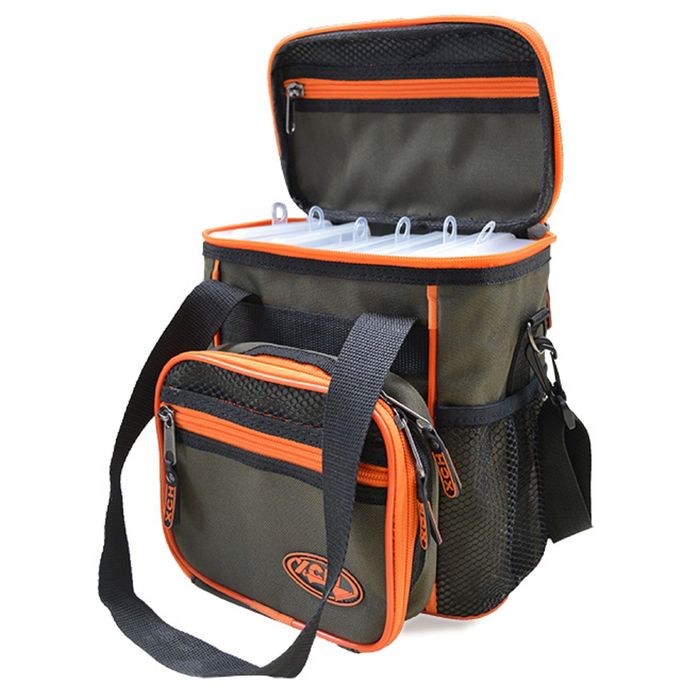 Cумка для рыболовных снастей (малая) с системой МОЛЛЕ c 6 коробками