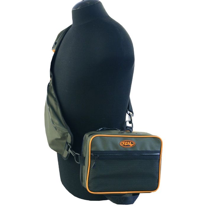 Cумка для рыболовных снастей плечевая c 2 коробками