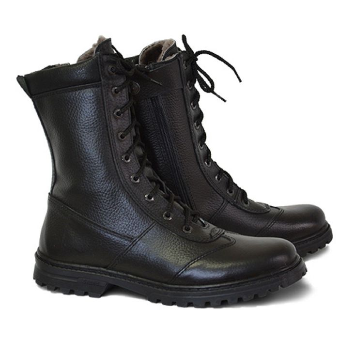 Ботинки мужские «Ратник» на молнии, с натуральным мехом, размер 42