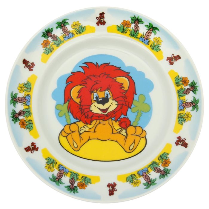 Тарелка мелкая 20 см "Львенок"