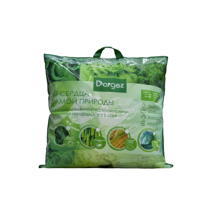 Подушка высокая DARGEZ "Биоко", размер 68х68 см, ткань смесовая