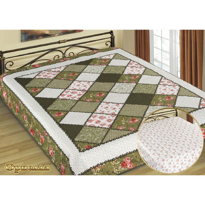 Покрывало шелк Marianna ИМА ГОЛД Орнелла 200х220 см, микрофибра пэ100%