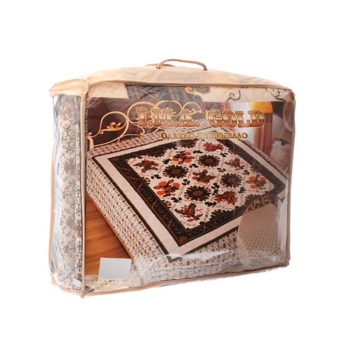 Покрывало шелк Marianna ИМА ГОЛД Флора 200х220 см, микрофибра пэ100%