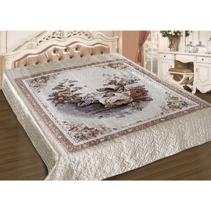 Покрывало 3D Marianna евро Валенсия 200х220 см, искус.шелк, пэ100%