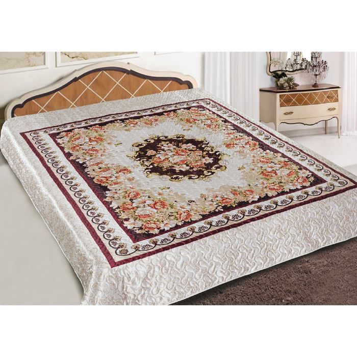 Покрывало 3D Marianna евро Лира 200х220 см, искус.шелк, пэ100%