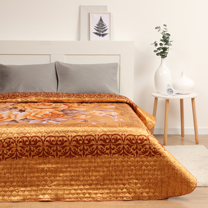 Покрывало 3D Marianna евро Маргарита 200х220 см, искус.шелк, пэ100%