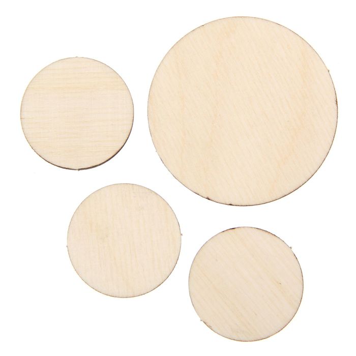 Набор декоративных спилов "От всего сердца", 4 шт