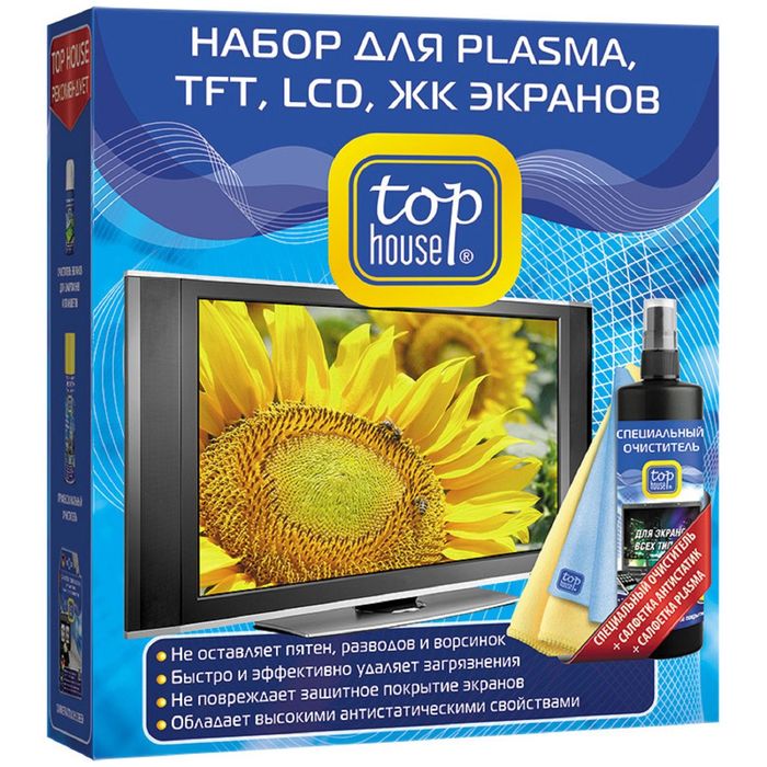 Набор для PLASMA, TFT, LCD, ЖК экранов Top House, 3 предмета