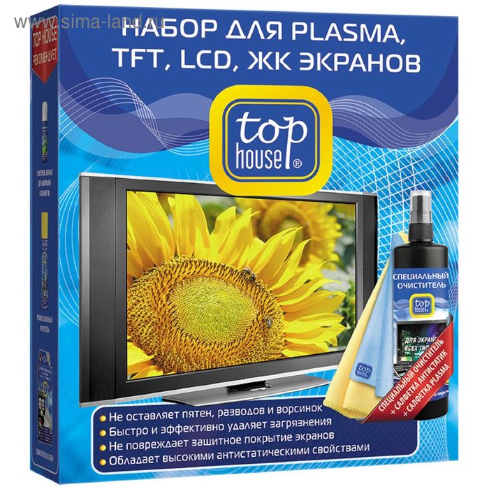 фото Набор для plasma, tft, lcd, жк экранов top house, 3 предмета