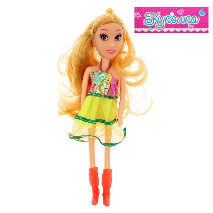 Кукла "Модель" в платье, МИКС