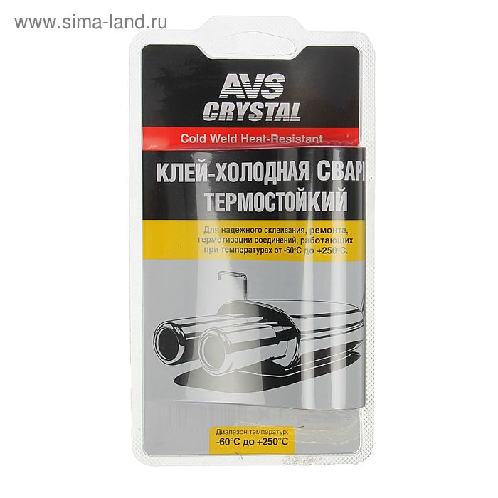 Клей холодная сварка термостойкий AVS AVK-109, 55 г клей холодная сварка avk 109 термостойкий глушитель 55 гр a78095s