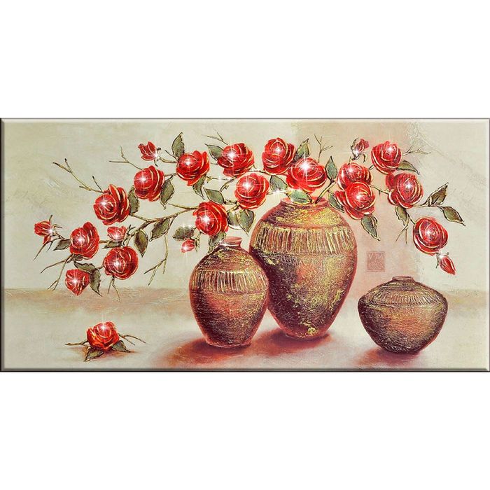 Картина на оргстекле со стразами "Люксори" 100*50 см