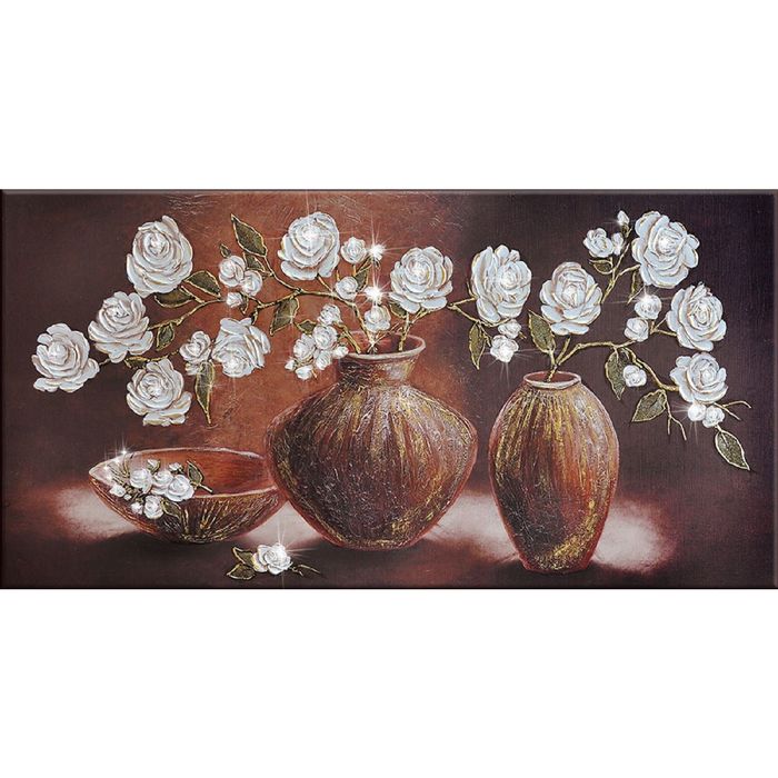 Картина на оргстекле со стразами "Бьюти" 140*70 см