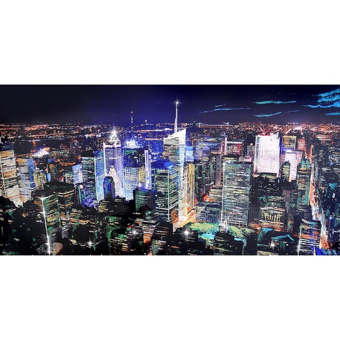 Картина на оргстекле со стразами "Манхэттен" 100*50 см