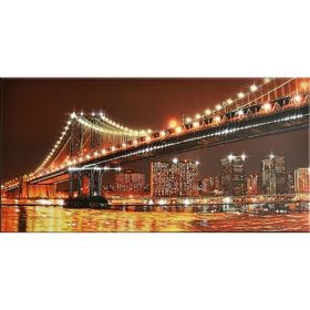 

Картина на оргстекле со стразами "Бруклинский мост" 180*90 см